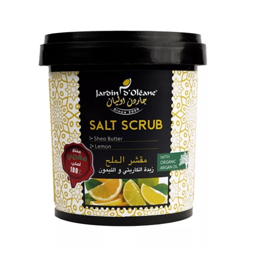 Shea Butter & Lemon Salt Scrub - Jardin Oleane